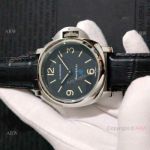 Low Price Panerai Luminor SS Black Dial copy Watch Simple Style
